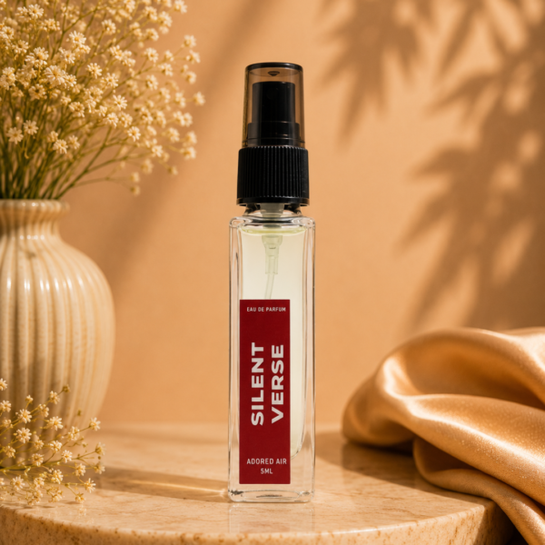 SILENT VERSE Eau De Parfum – Elegant Woody Musk Fragrance (5ML)